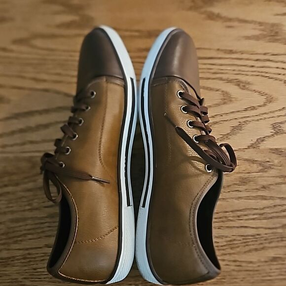 Kenneth Cole Reaction Men's Center Binding Shoes sneakers - Brown - size 9.5 - Picture 7 of 10